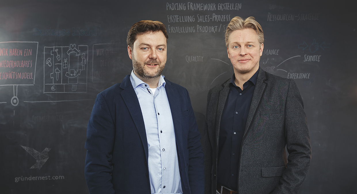 Sören Frost und Alexander Friede Geschäftsführer und Gründer der Gründernest GmbH